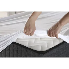 Casatex Spannbettlaken Jersey-Elasthan 140 x 200 - 160 x 220 cm grau