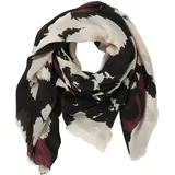 Betty Barclay Damen Tuch mit Blumenprint ACC, Cream/Dark Red - Einheitsgröße