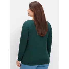sheego Langarmshirt Grün 52/54