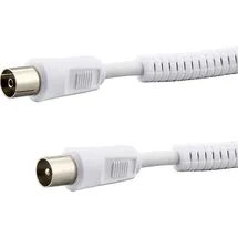 E & P Elektrik Antennenkabel 10 m Weiß