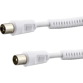 E & P Elektrik Antennenkabel 10 m Weiß