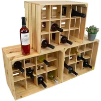 Kistenkolli Altes Land - 3er Set Flaschenregal Henry '12er