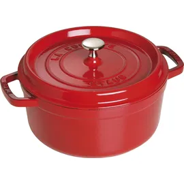 Staub Cocotte 24 cm rund kirschrot