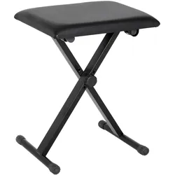 HOMCOM Klavierhocker Metall, Kunstleder, Schaumstoff