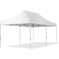 TOOLPORT  3x6m Aluminium Faltpavillon, ohne Seitenteile, weiß - (578683)
