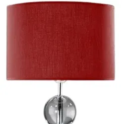 Lampenschirm rot rund 25 x 15 cm
