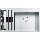 Franke Box Center BWX 220-54-27 A links Edelstahl Druckknopf 860 x 510 mm