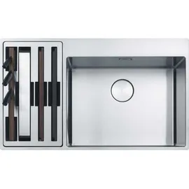 Franke Box Center BWX 220-54-27 A links Edelstahl Druckknopf 860 x 510 mm