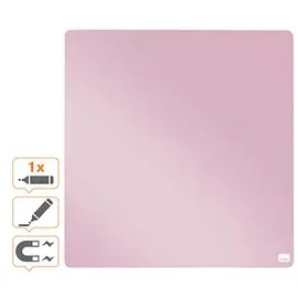 NOBO Magnettafel 36 x 36 cm Rosa