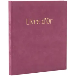 Exacompta 390E Gästebuch, 140 Seiten, Goldschnitt, Skandi - Altrosa
