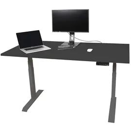 Stier Schreibtisch TSR 120x80cm Schwarz