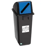 Proregal Wertstoffsammler 58 l Schwarz-Blau