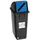 Proregal Wertstoffsammler 58 l Schwarz-Blau