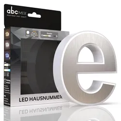 LED Hausnummer e inkl. Edelstahl-Cover - CCT 12V 2700K/4000K/6500K