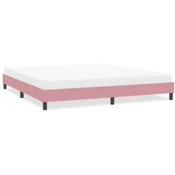 Bettgestell ohne Matratze Rosa 200x210 cm Samt