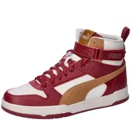 Puma Unisex RBD Game Sneaker, Alpine Snow-Caramel Latte-Intense Red,