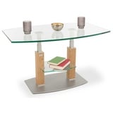 Eve Rimini Deluxe Couchtisch mit Glasplatte 110x70 cm höhenverstellbar