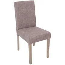 MCW Esszimmerstuhl Littau 2er-Set Textil Grau Beine Struktur - Eiche