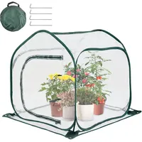 LINSOCLE Überwinterungszelt für Pflanzen 80x80x80cm Transparent