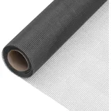 vidaXL Fliegengitter mit Fiberglas 112 x 200 cm Schwarz