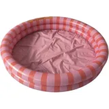 Swim Essentials Swimming Pool 100 cm Pink Rot Gestreift 100 x 20 cm