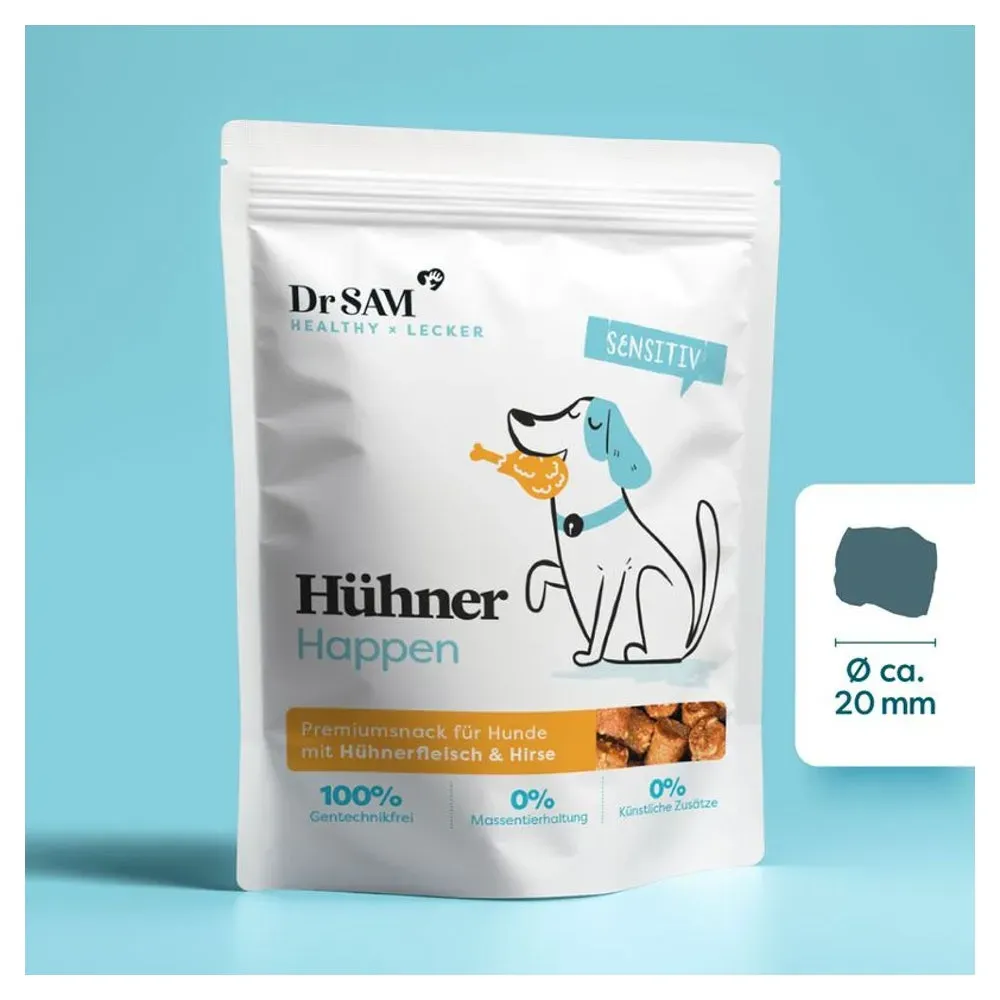 Dr. SAM Hühner Happen - Snacks für deinen Hund