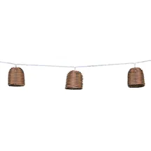 Lumisky Solar-Lichterkette 3,8M Kunststoff 10 Lampen inkl. Solarzelle spritzwassergeschützt