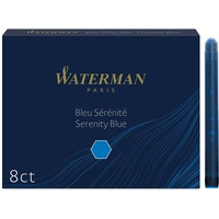 Waterman Standard-Tintenpatrone blau, 8er-Pack (S0110860)