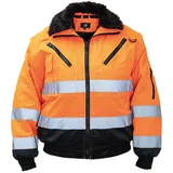 Korntex KXPJ | Pilot Jacket, Vier-in-eins Pilotenjacke - Farbe: Signal Orange - Größe: M - Orange