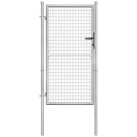 vidaXL Gartentor Verzinkter Stahl 105x200 cm Silbern