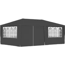 vidaXL Profi-Partyzelt mit Seitenwänden 4×6 m Anthrazit 90 g/m2
