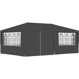 vidaXL Profi-Partyzelt mit Seitenwänden 4×6 m Anthrazit 90 g/m2