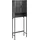 Beliani Badezimmerschrank Okarche 63 x 167 cm Schwarz