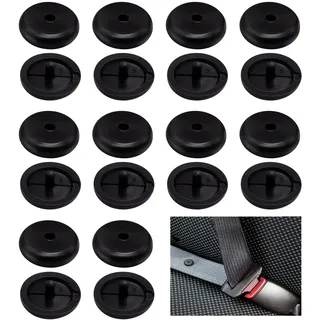 pangutheos 10 Paare Sicherheitsgurt Stopper, Kunststoff Gurtstopper, Robust und Langlebig Sicherheitsgurt Stopper Auto Gurt Knopf für Autogurt für die Meisten Sicherheitsgurte im Auto