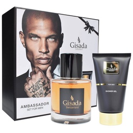 Gisada Ambassador Men Geschenkset Eau de Parfum Spray 50 ml + 100 ml