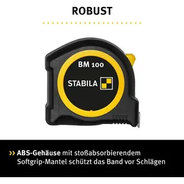 Stabila BM 100, 5 m, 1000er Skala, metrisch