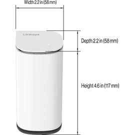 Linksys Velop Micro 6 Router, Weiss