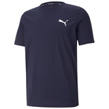 PUMA Herren T-Shirt - ACTIVE Tee, Funktionsshirt, dryCELL, Rundhals, Kurzarm, uni Marine 2XS