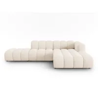 Micadoni Ecksofa Lupine, modular offen 5-Sitzer beige 299 cm x 70 cm x 177 cm