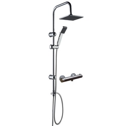 Überkopfbrause Set Wellnes Brause Duschsäule Easy Energy mit Thermostat