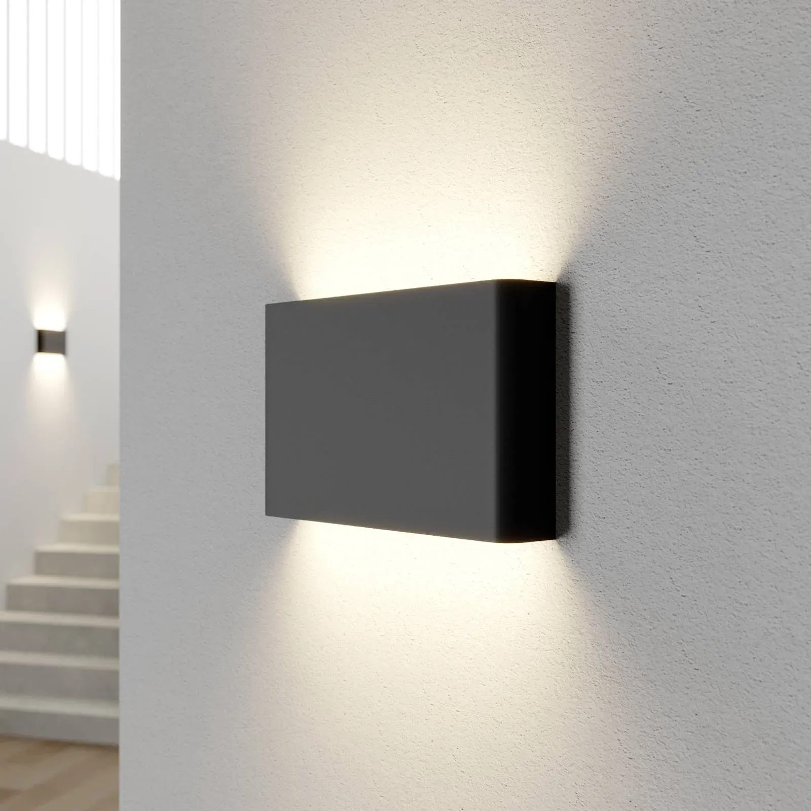 Wandlampe Haga Nowodvorski Lighting, dimmbar, schwarz, für Wohn- / Esszimmer, Metall, Modern, Wandleuchte, Wandlampe Innen - 4 cm - 25.5 cm - 15 cm