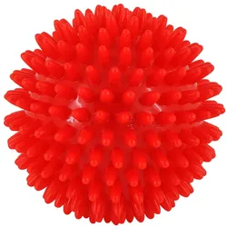 Massageball Igel 9 cm rot