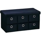 KESPER Sitzbank Schwarz 76 x 38 x 38 cm