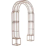TPFGarden Rosenbogen, Braun, Metall, 163x239.5x34 cm, Gartenzubehör, Gartendeko