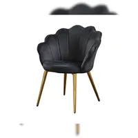 KAWOLA Stuhl CARLA Esszimmerstuhl Velvet schwarz Fuß gold