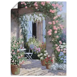 Wandbild ARTLAND "Blumenangebot", beige (farbe bild(er): naturfarben), B:45cm H:60cm, Papier, Bilder, als Leinwandbild, Poster, Wandaufkleber in verschied. Größen