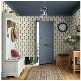 Laura Ashley Vliestapete Dandelion 77 cm x 10 m blau/gold
