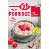 RUF Veganes Porridge Red Berry Oats, Haferbrei mit Erdbeeren & Himbeeren, einfache Zubereitung, Oatmeal im praktischen Portionsbeutel, 1 x 60 g
