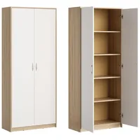 Home collective Schrank Mehrzweckschrank Aktenschrank Hochschrank mit 5 Fächern,