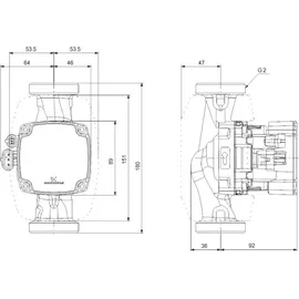 Grundfos Hocheffizienz Umwälzpumpe ALPHA2 GO 32-60 180 220-240V 9H DF0